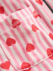 Boden Pink Romie Towelling Zip Thrown-On Coverup - Image 3 of 3