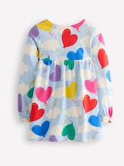Boden Blue Long Sleeve 100% Cotton Printed Tunic - Image 3 of 4