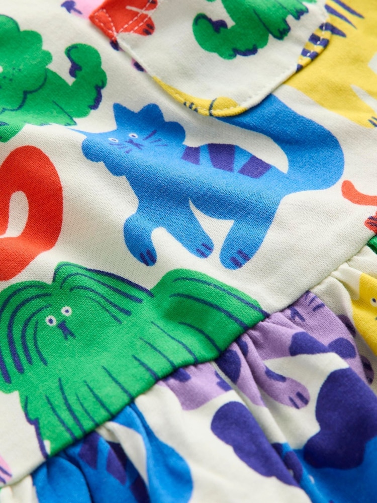 Boden Green Long-Sleeved Fun Jersey Dress - Image 4 of 4 Boden Green Long-Sleeved Fun Jersey Dress - Image 4 of 4