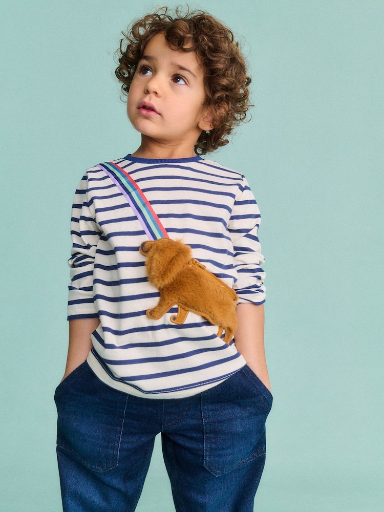 Boden Blue Novelty Bag 100% Cotton T-Shirt - Image 1 of 4 Boden Blue Novelty Bag 100% Cotton T-Shirt - Image 1 of 4