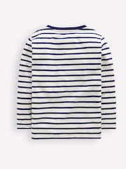 Boden Blue Novelty Bag 100% Cotton T-Shirt - Image 3 of 4