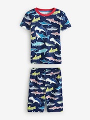 Boden Blue Snug Short John Glow Pyjamas - Image 3 of 4