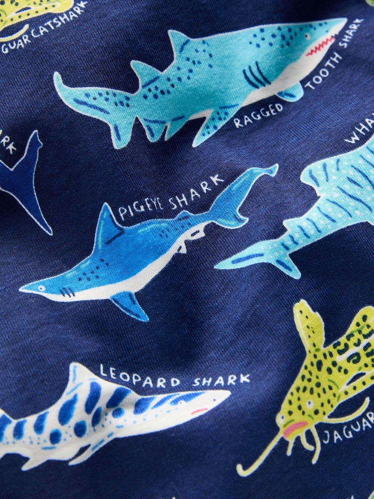 Boden Blue Snug Short John Glow Pyjamas - Image 4 of 4