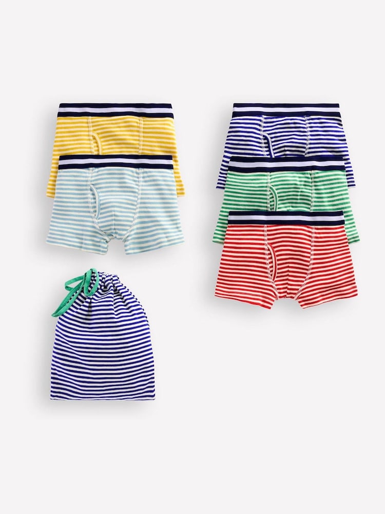 Boden Blue Boxers 5 Pack - Image 1 of 3