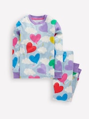 Boden Blue Snug Glow In The Dark 100% Cotton Pyjamas - Image 1 of 3