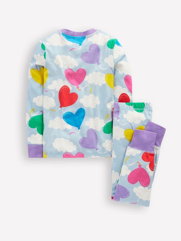 Boden Blue Snug Glow In The Dark 100% Cotton Pyjamas - Image 2 of 3