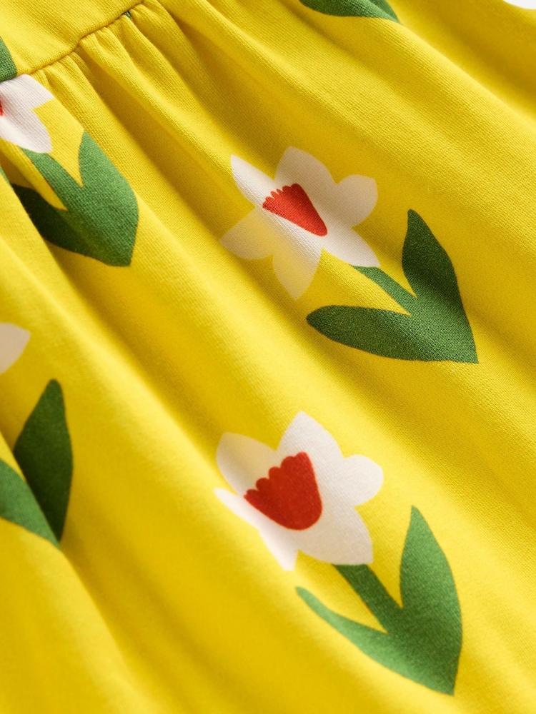 Boden Yellow Dixie Tiered Sweatshirt Dress - Image 3 of 3
