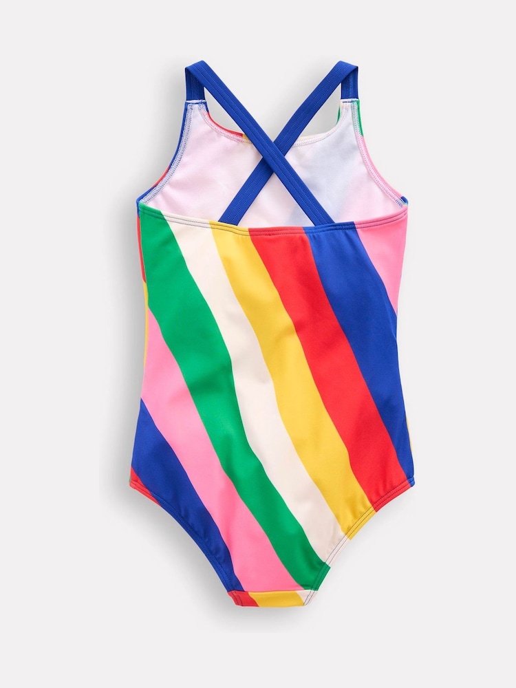 Boden Pink Cross Back Printed Swimsuit - Image 2 of 3