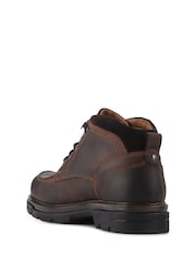Pavers Brown Leather Lace-Up Boots - Image 3 of 3
