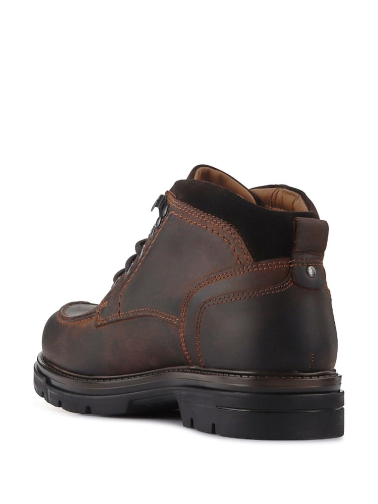 Pavers Brown Leather Lace-Up Boots - Image 3 of 3