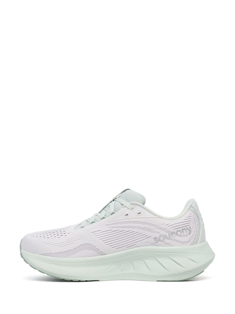 siva - Ženski športni copati Saucony Ride 18 - Slika 2 iz 6