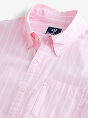 Gap Pink Organic Cotton Poplin Classic Shirt - Image 3 of 4