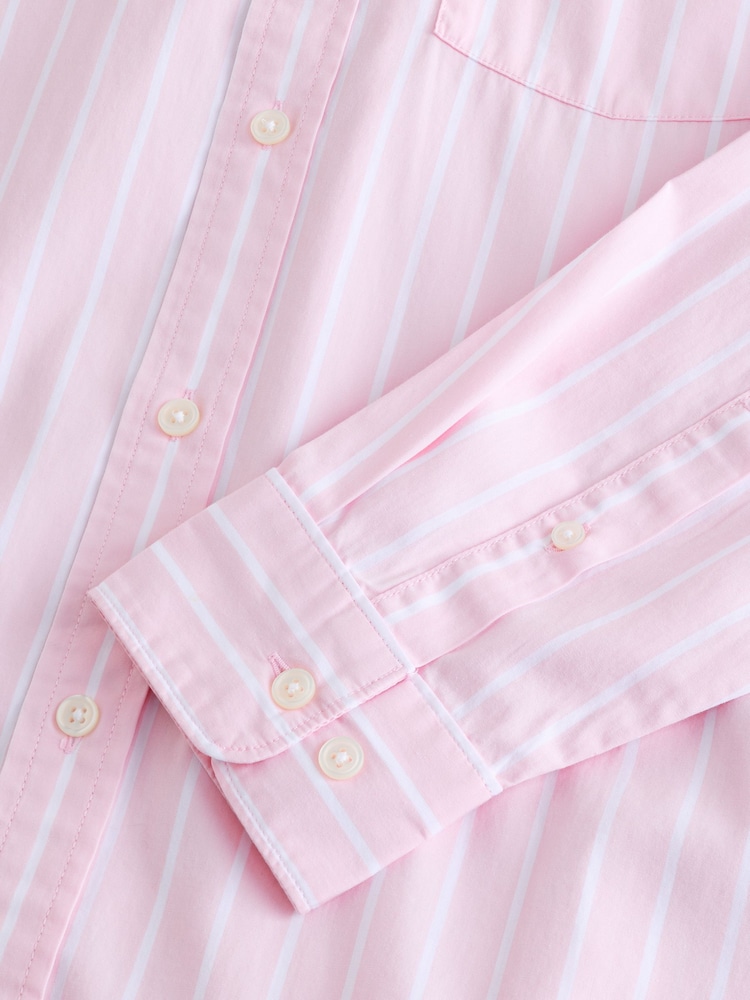 Gap Pink Organic Cotton Poplin Classic Shirt - Image 4 of 4