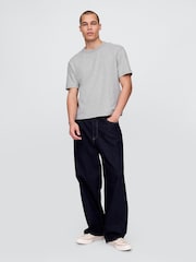 Grau - Gap – schweres, kastiges T-Shirt - Bild 3 von 4
