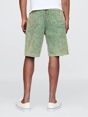 Gap Green Washed Cotton Corduroy Carpenter Shorts - Image 3 of 11