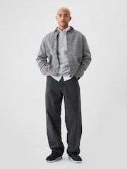Gap Grey Vintage Soft Crew Neck Sweatshirt - Image 3 of 4