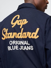 Gap Navy Blue Twill Coveralls - Image 4 of 11
