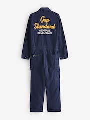 Gap Navy Blue Twill Coveralls - Image 6 of 11