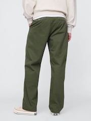 Gap Khaki Green 90s Loose Herringbone Chino Trousers - Image 2 of 5
