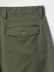 Gap Khaki Green 90s Loose Herringbone Chino Trousers - Image 5 of 5