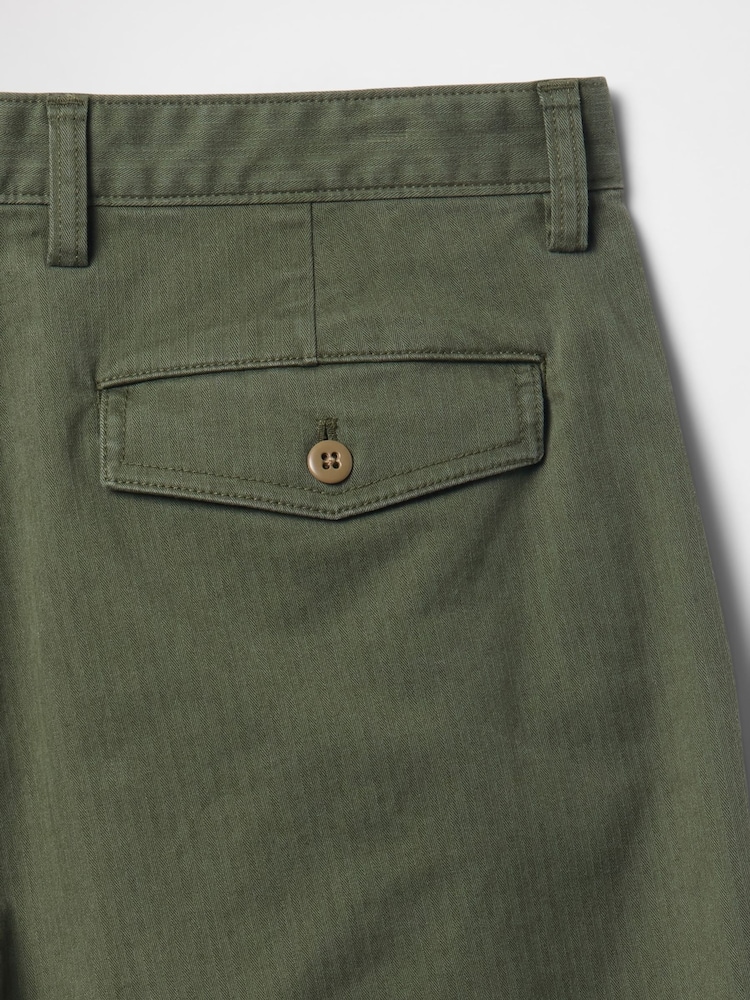 Verde caqui - Gap 90s Loose Herringbone Chino Trousers - Imagen 5 de 5 Verde caqui - Gap 90s Loose Herringbone Chino Trousers - Imagen 5 de 5