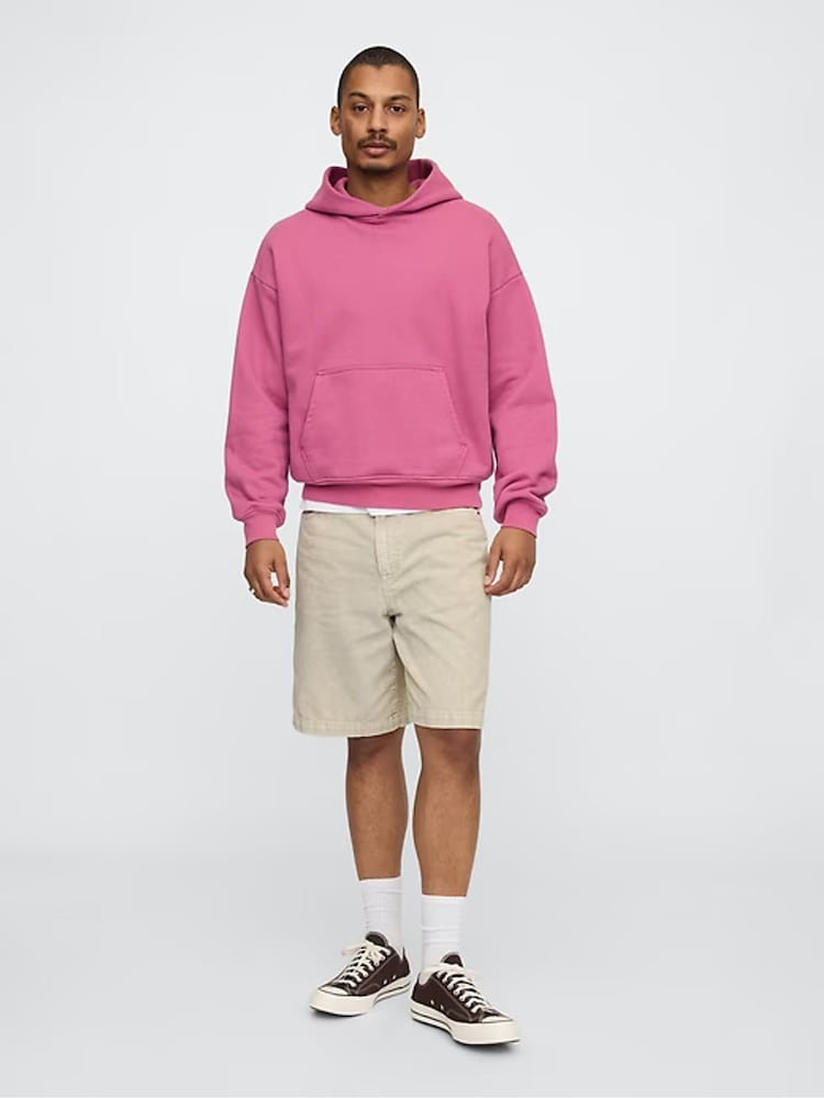 Gap Cream Washed Cotton Corduroy Carpenter Shorts - Image 1 of 11