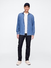 Темно-синий индиго - Gap Straight Leg Jeans - Изображение 1 из 3
