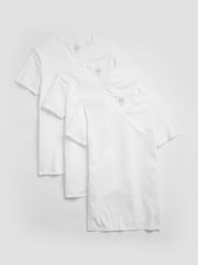 Gap White V-Neck Short Sleeve T-Shirts 3 Pack - Image 1 of 1