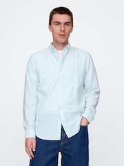 Gap Light Blue Regular Fit Long Sleeve Oxford Shirt - Image 1 of 5