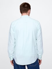 Gap Light Blue Regular Fit Long Sleeve Oxford Shirt - Image 2 of 5