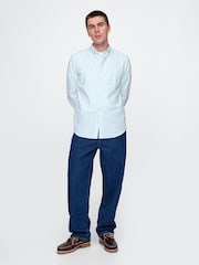 Gap Light Blue Regular Fit Long Sleeve Oxford Shirt - Image 3 of 5