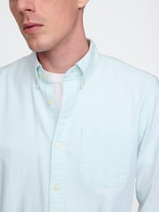 Gap Light Blue Regular Fit Long Sleeve Oxford Shirt - Image 4 of 5