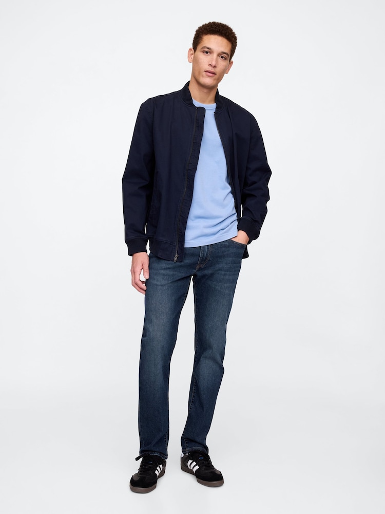 Gap Dark Wash Blue Straight Leg Jeans - Image 1 of 6