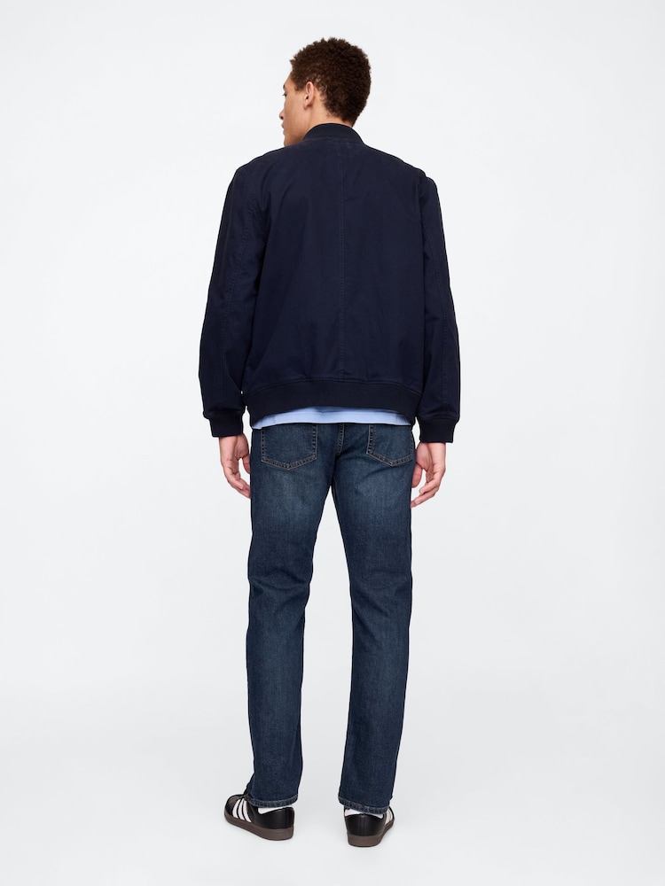 Gap Dark Wash Blue Straight Leg Jeans - Image 2 of 6