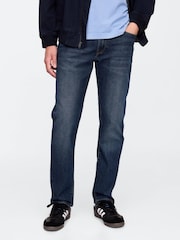 Gap Dark Wash Blue Straight Leg Jeans - Image 4 of 6