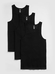 Gap Black Sleeveless Crew Neck Vest Top (3 Pack) - Image 1 of 1
