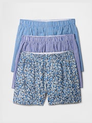 Gap Blue 4" Boxers 3 Pack - Image 1 of 1
