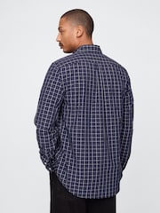 Gap Blue Check Organic Cotton Poplin Classic Shirt - Image 2 of 3