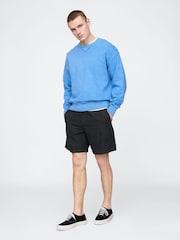Zwart - Gap 8"" Linnen-katoenen chino shorts - Image 4 of 5