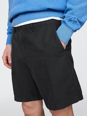 Zwart - Gap 8"" Linnen-katoenen chino shorts - Image 5 of 5