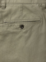 Gap Green Straight Fit Linen-Cotton Chino Trousers - Image 5 of 5