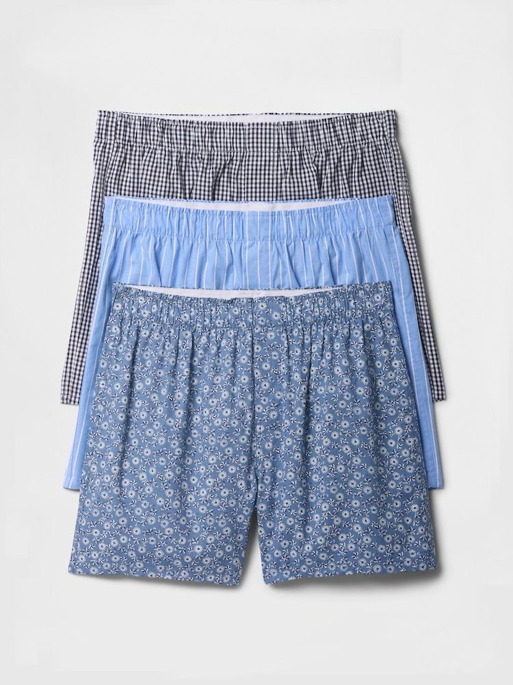 Gap Navy/Blue 4" Boxers 3 Pack - Image 1 of 1