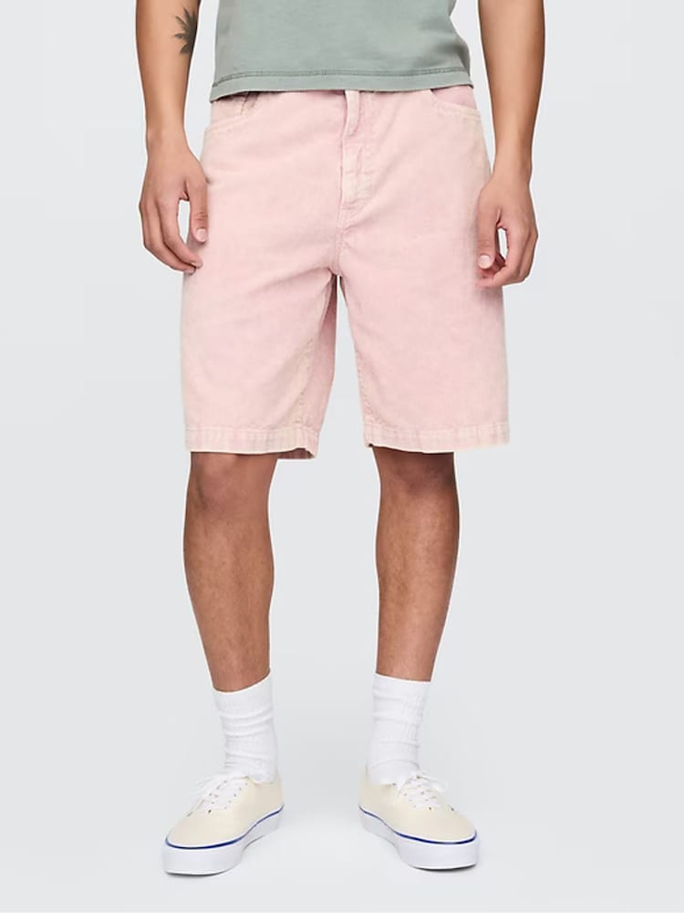Gap Pink Washed Cotton Corduroy Carpenter Shorts - Image 2 of 10