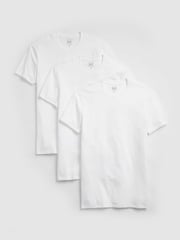 Weiß - Gap – T-Shirts mit Rundhalsausschnitt und kurzen Ärmeln im 3er-Pack - Bild 1 von 1