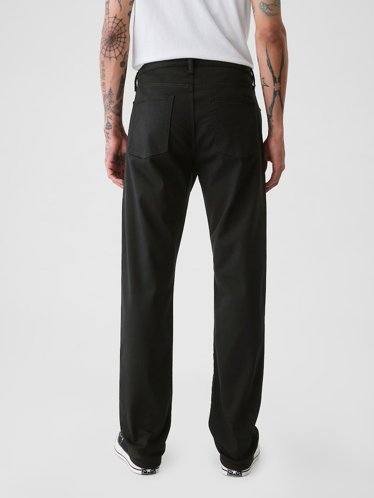 Черный - Gap Everyday Straight Fit Jeans - Изображение 2 из 5