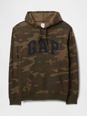 Camuflaje marrón - Pulóver - Sudadera con capucha y logo en arco de Gap - Imagen 4 de 5