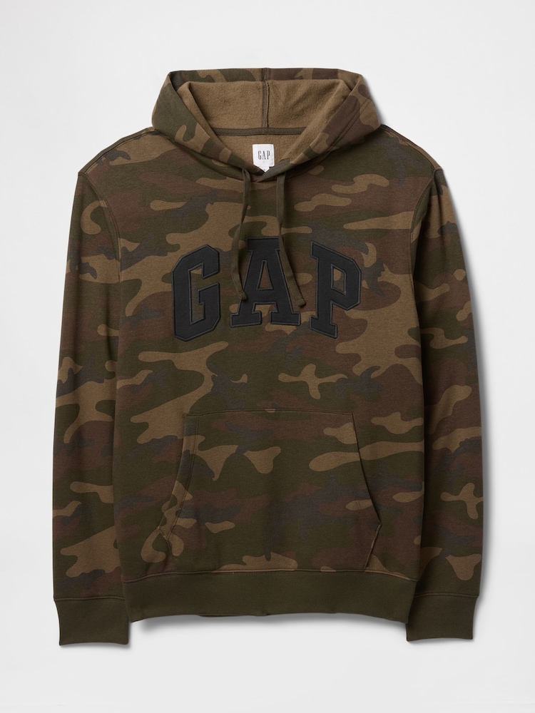 Bruin met camouflageprint - Pullover - Gap hoody met logo - Image 4 of 5