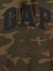 Camuflaje marrón - Pulóver - Sudadera con capucha y logo en arco de Gap - Imagen 5 de 5