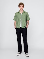 Groen - Gap overhemd van linnen-katoen met korte mouwen - Image 3 of 4