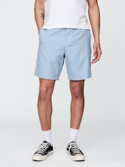 Синий - Gap 8"" Linen-Cotton Chino Shorts - Изображение 1 из 8